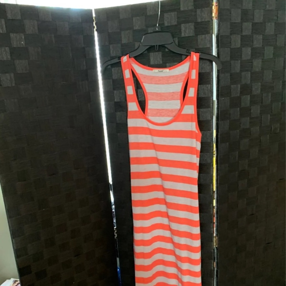 Papaya maxi dress
